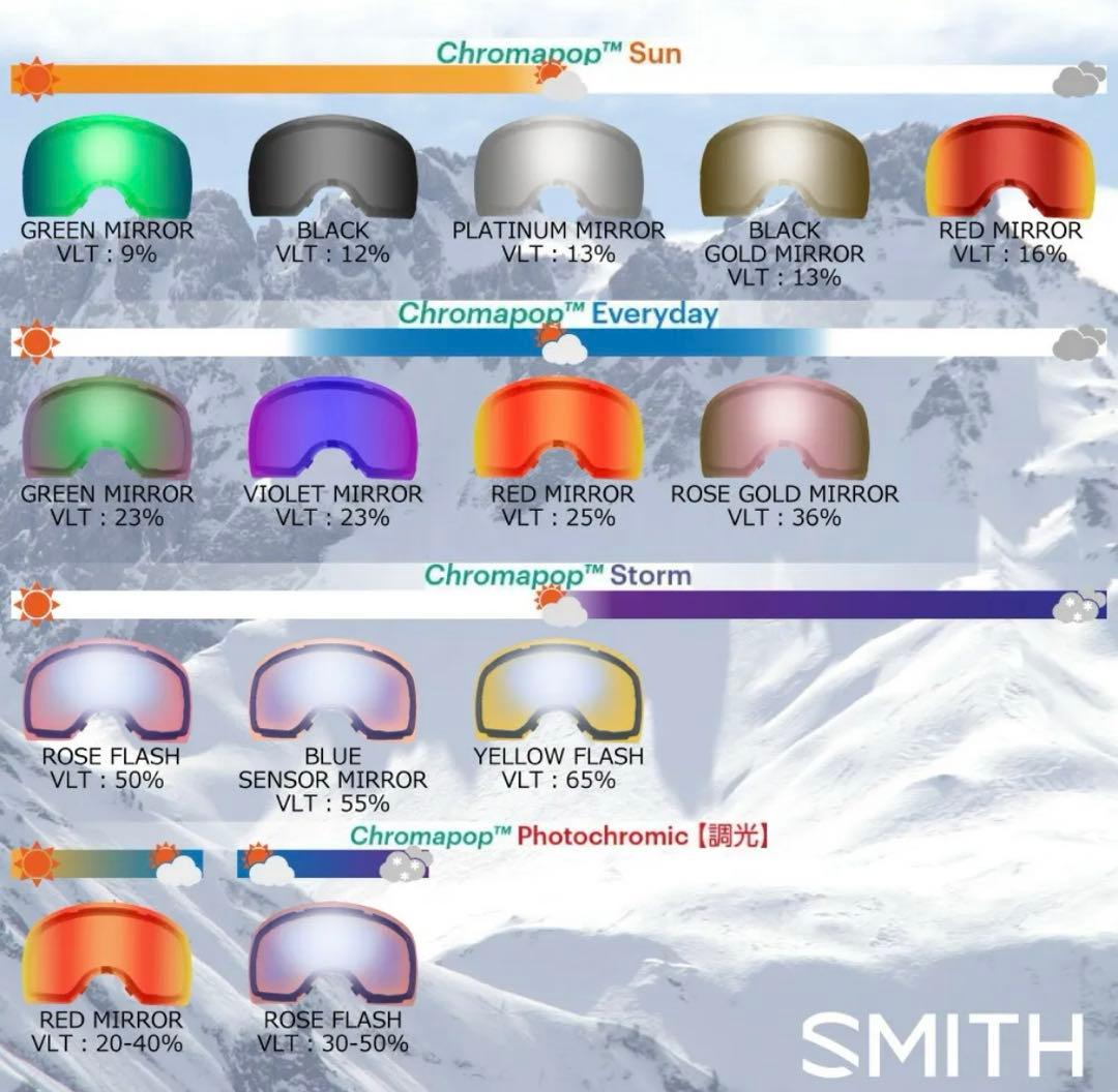 SMITH SQUAD SMITH X TNF スキー スノーボードゴーグル