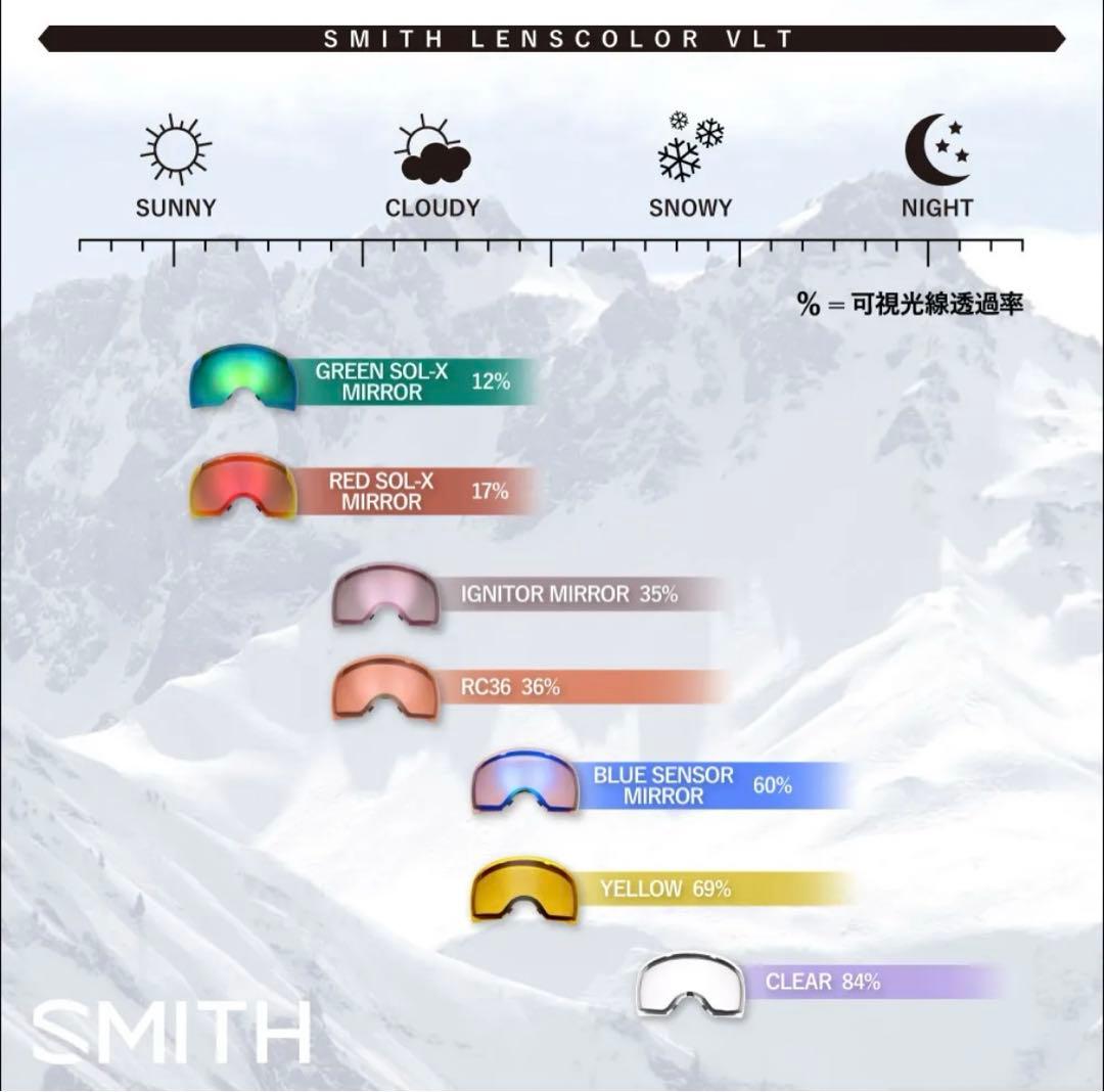 SMITH SQUAD SMITH X TNF スキー スノーボードゴーグル