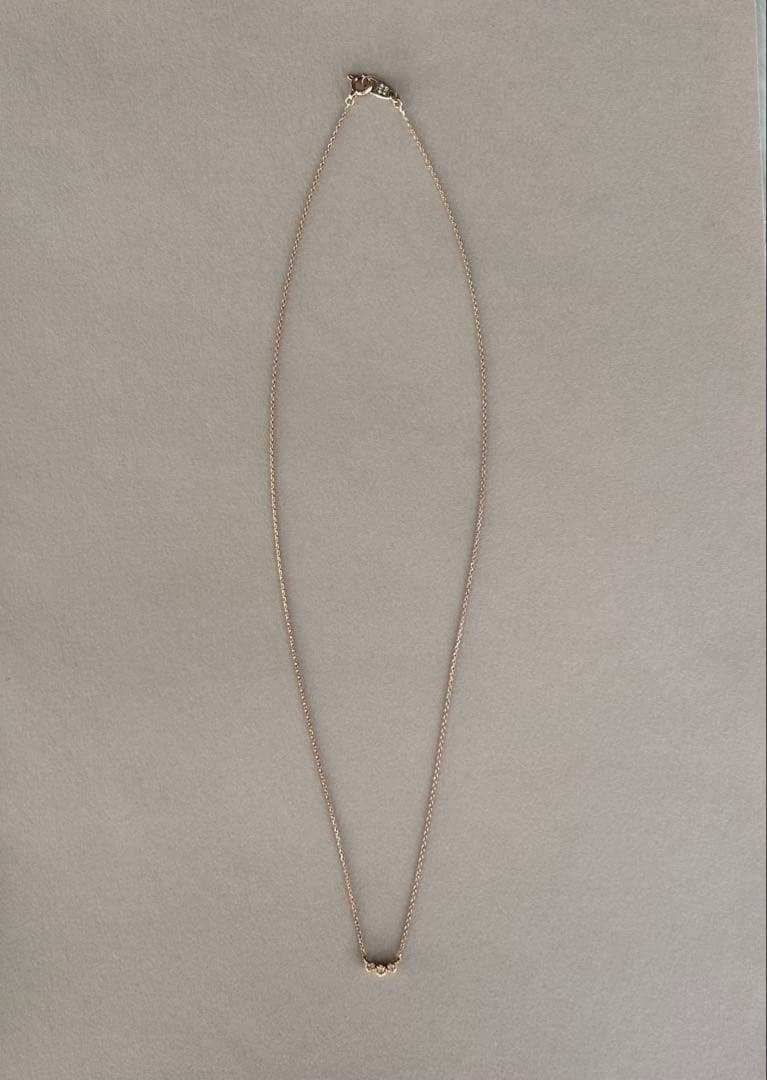 ete ダイヤモンドネックレス K10ピンクゴールド