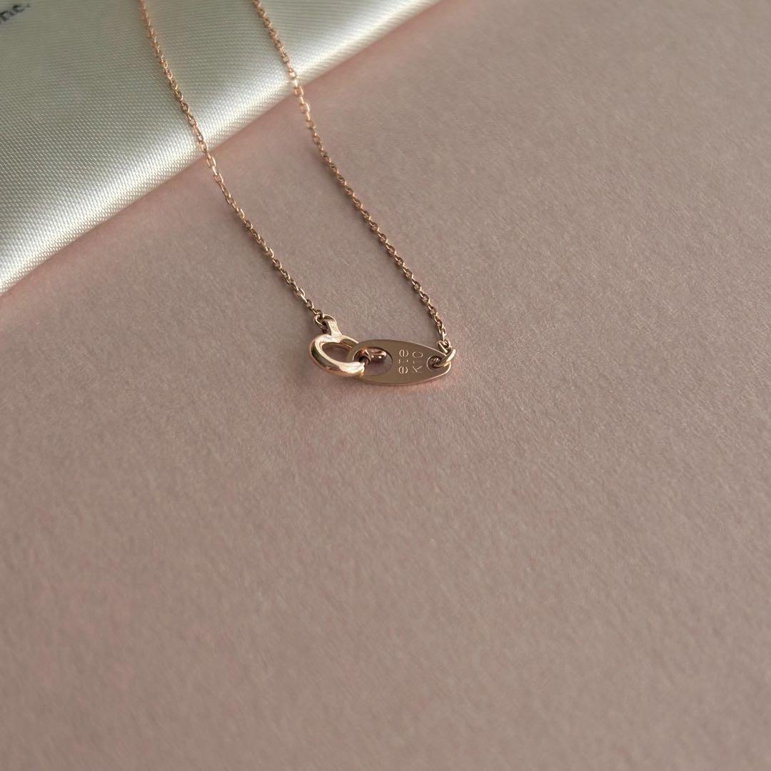 ete ダイヤモンドネックレス K10ピンクゴールド