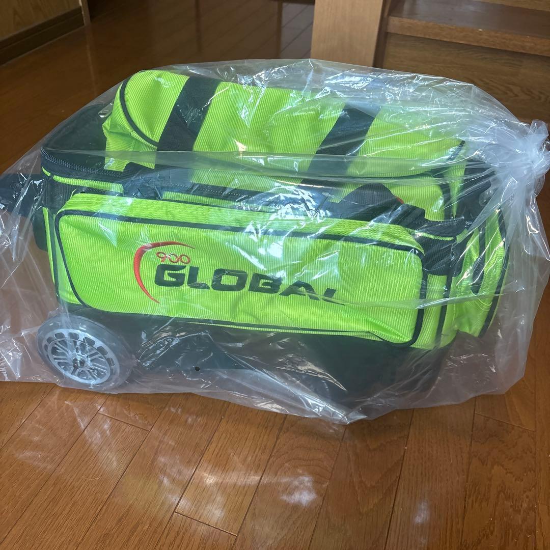 新品　GLOBAL ボウリング用バッグ 蛍光グリーン
