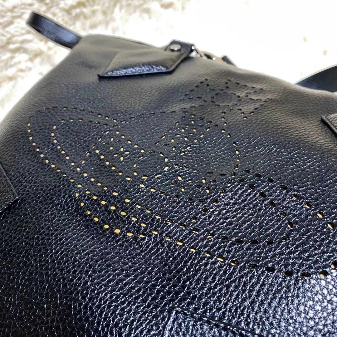 【希少】★ヴィヴィアンウエストウッド★レザーボストンバッグ★特大 黒 本革 変形