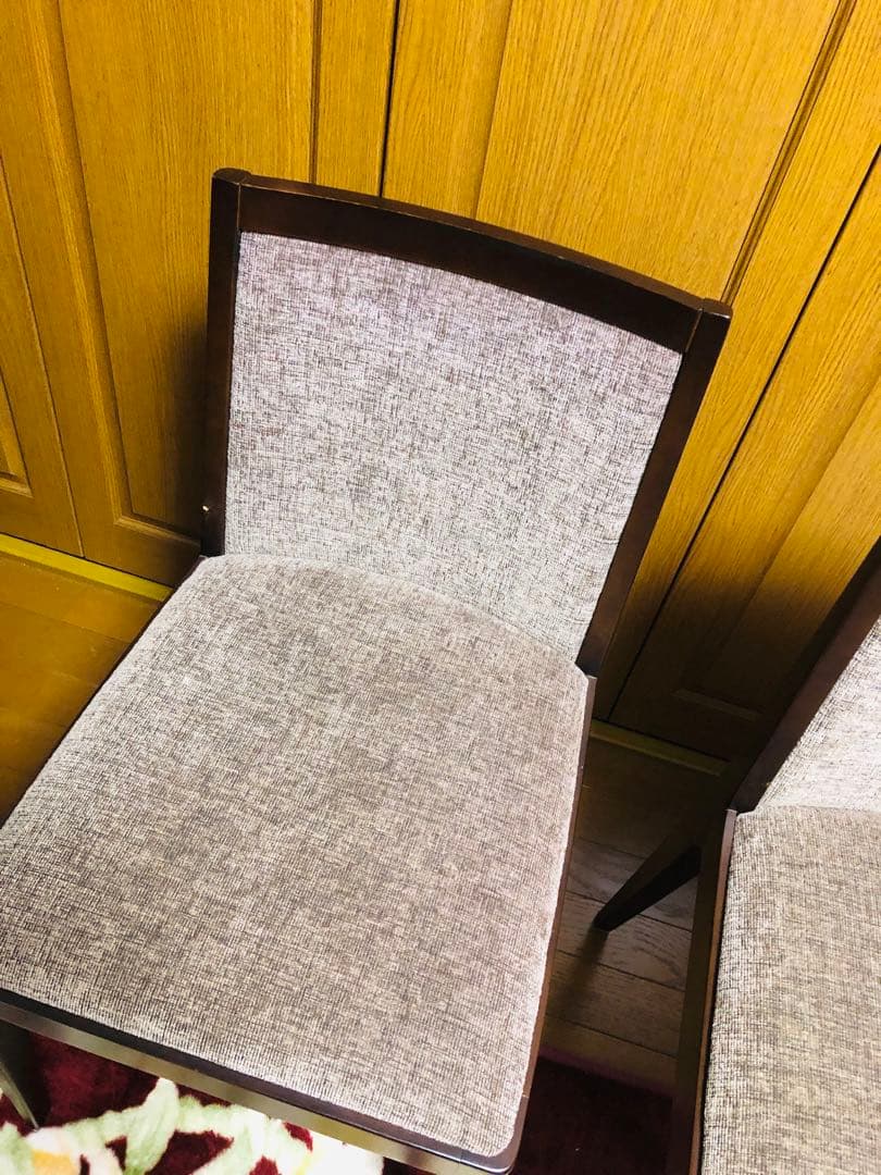 SOGO／相合家具　ブラウンファブリック　ダイニングチェア　2脚セット　③
