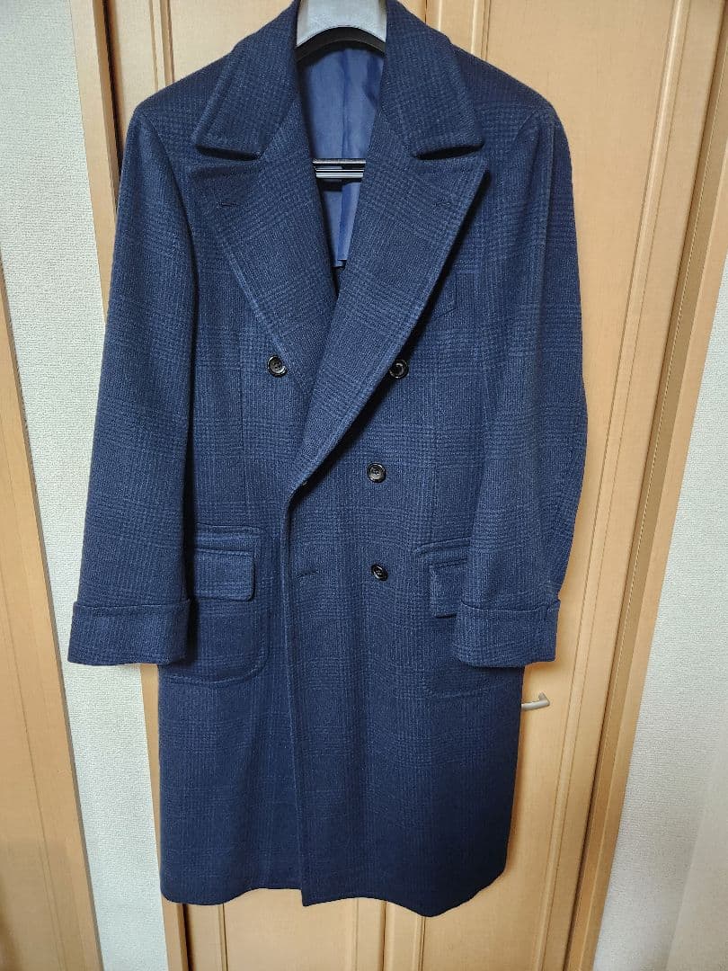 ブリッラペルイルグスト　ロロピアーナ　カシミヤ　グレンチェック　コート　24AW