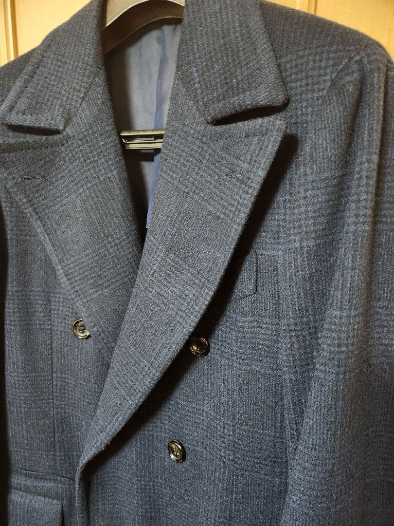 ブリッラペルイルグスト　ロロピアーナ　カシミヤ　グレンチェック　コート　24AW