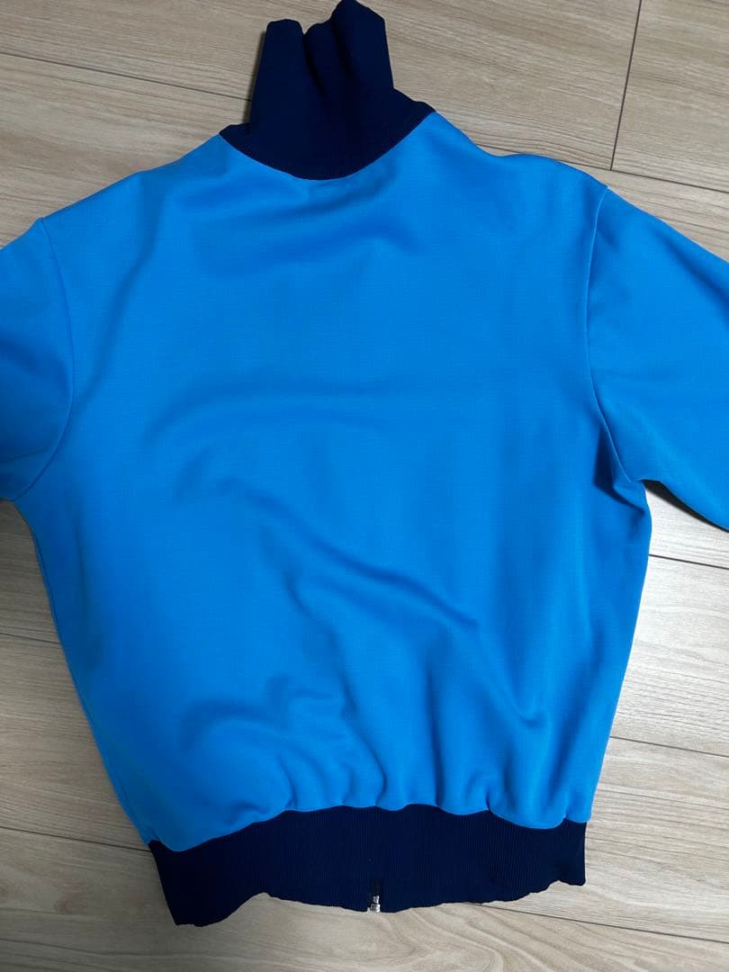 70s adidas track jacket ブルー size3 短丈 y2k