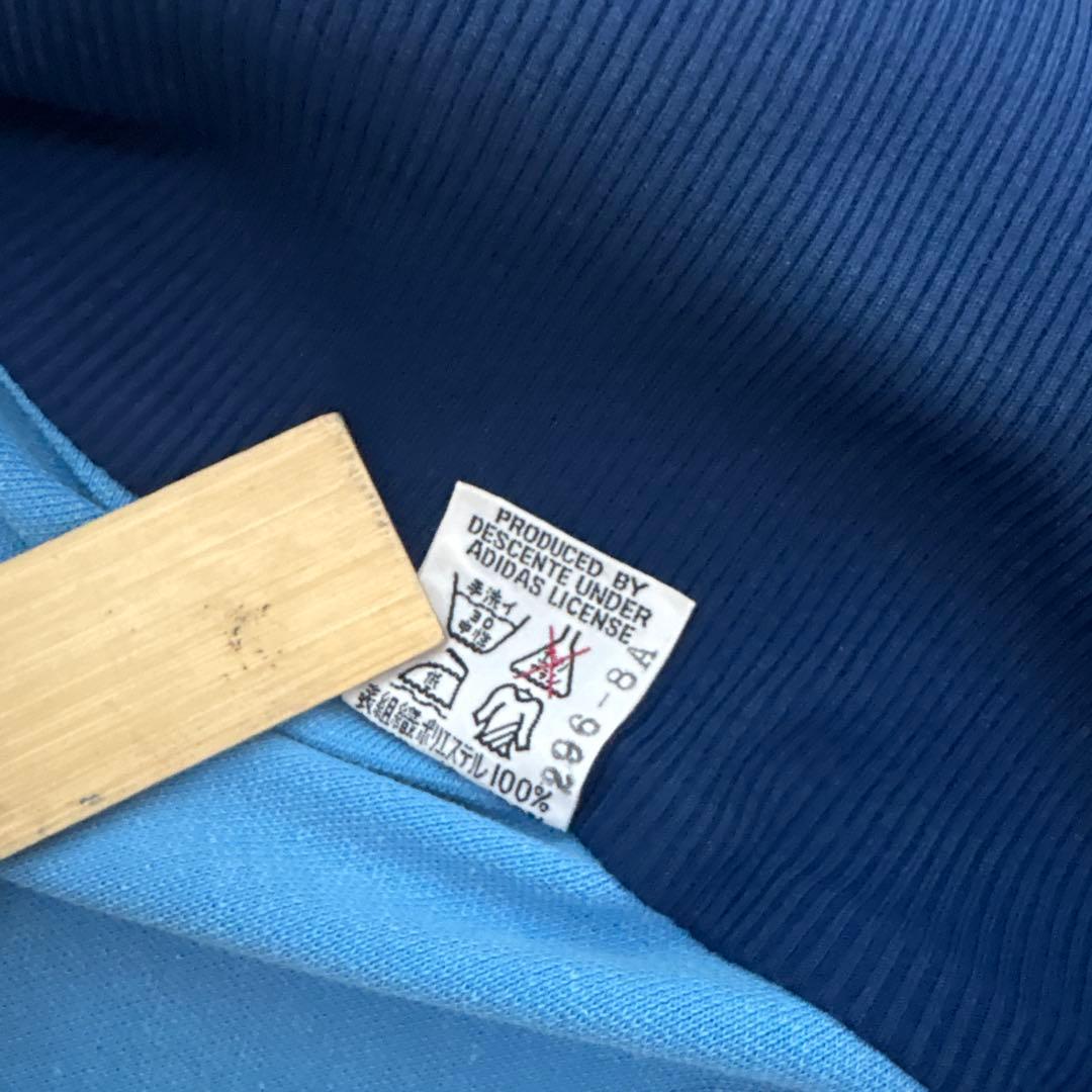 70s adidas track jacket ブルー size3 短丈 y2k
