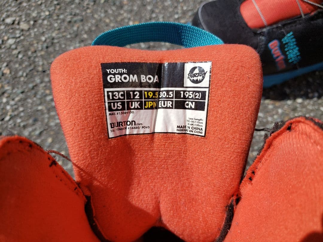 スノーボード　ブーツ　バートンBurton　19.5cm