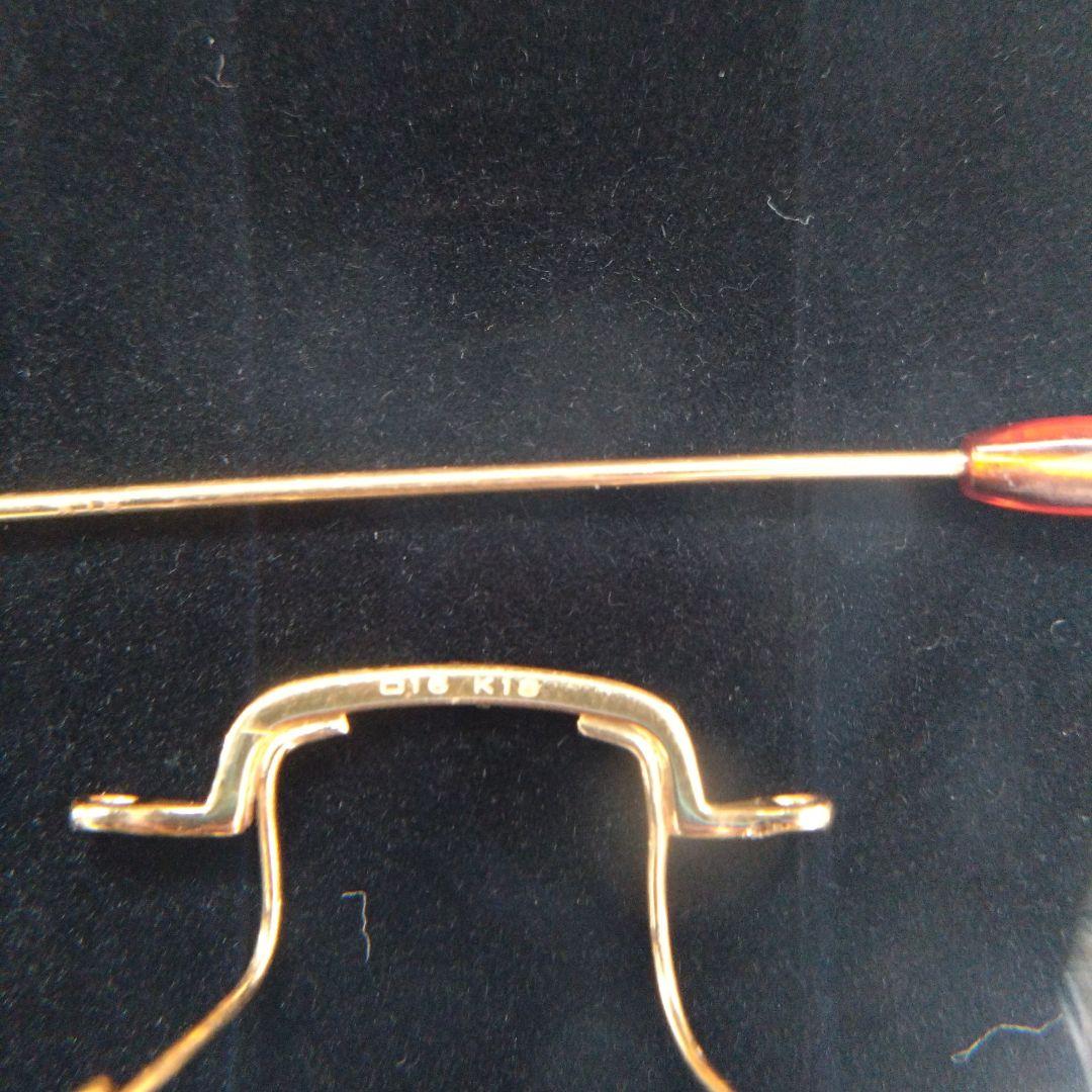 18K 眼鏡フレームより 重量約5.4g