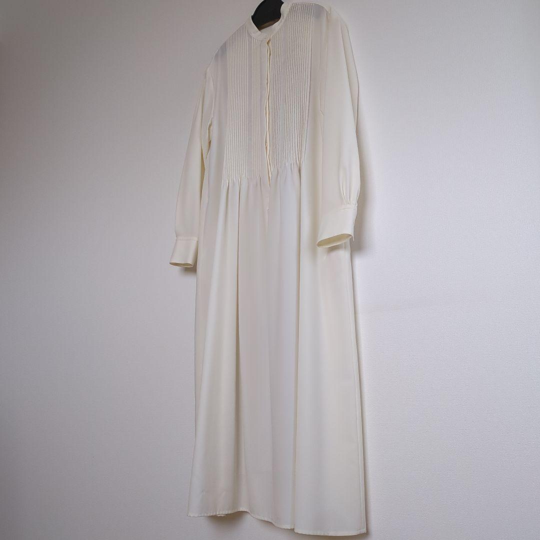 【ADORE】ピンタックバンドカラーワンピースМサイズ