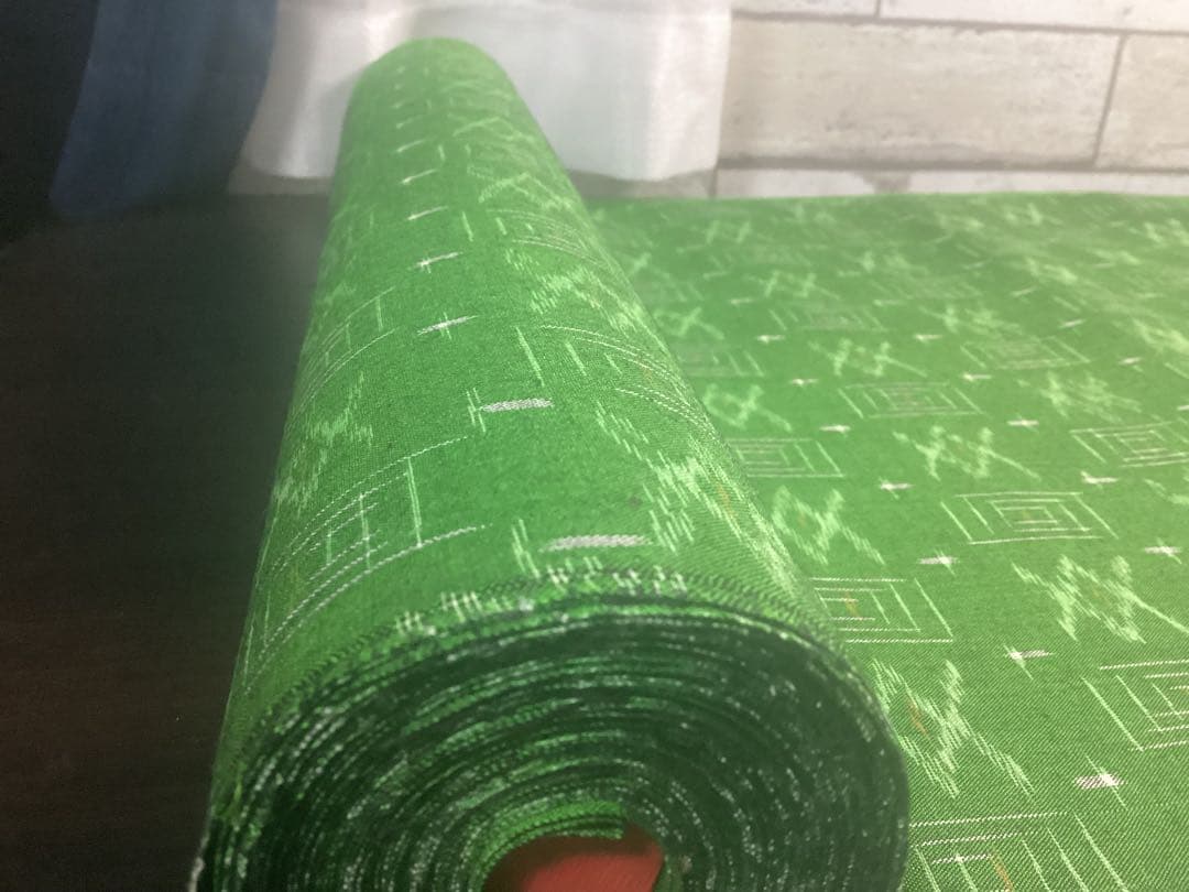 着物 反物 久留米かすり シルケット 立花 民芸織 綿100% 未使用品 960