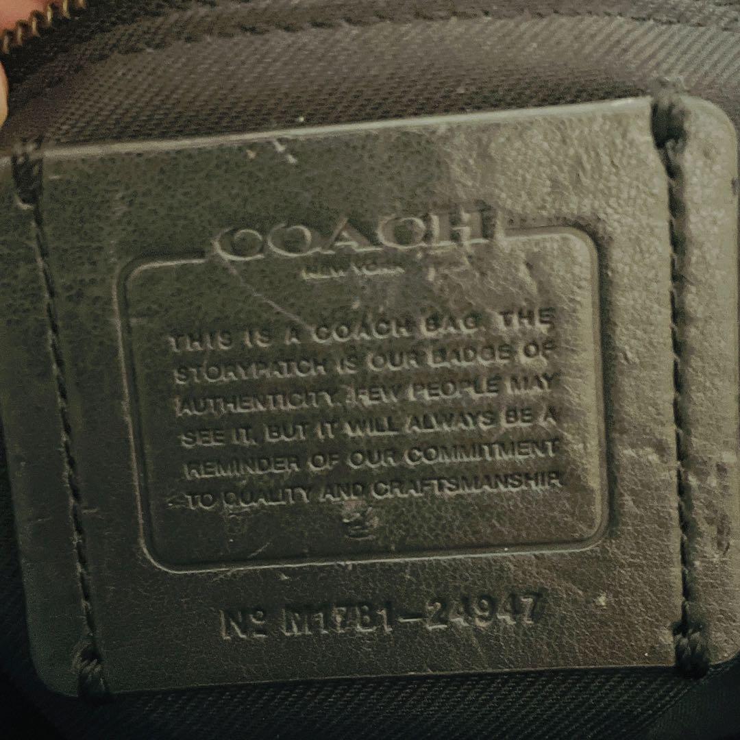 COACH クラークソン ホーボー 紺 24947 2way ショルダーバッグ