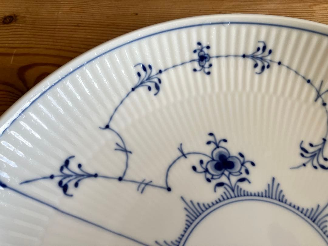 ロイヤルコペンハーゲン　ブルーフルーテッド　25ディーププレート