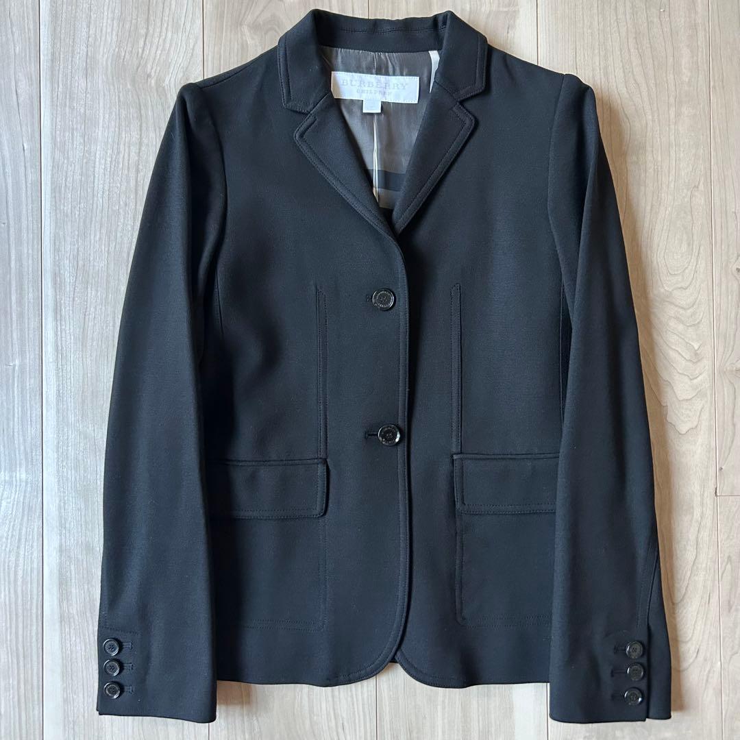 BURBERRY チルドレン 12Y メガチェック柄 テーラードジャケット 黒