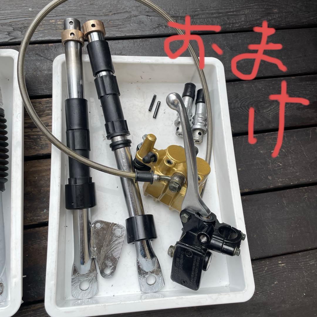 【シャリー用】5cmローダウン＆ディスク付 純正タイプフロントフォーク キット