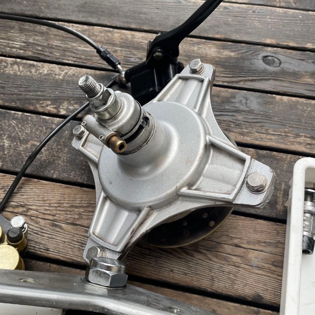 【シャリー用】5cmローダウン＆ディスク付 純正タイプフロントフォーク キット