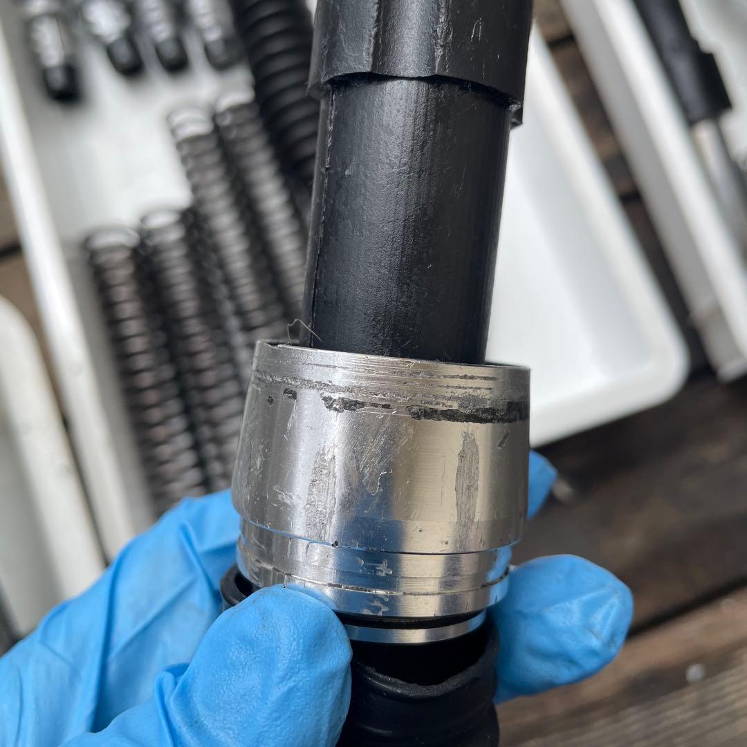 【シャリー用】5cmローダウン＆ディスク付 純正タイプフロントフォーク キット