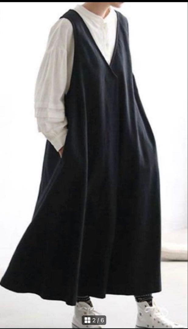 soulberryクロヤギさんからお手紙ついた すっきり映えちゃう黒いワンピース