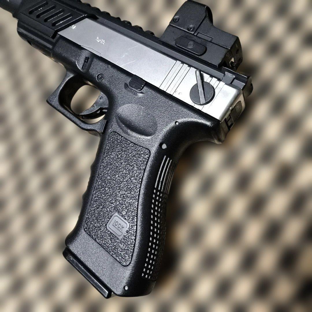 東京マルイ製　グロック18C　電動ハンドガン　レール　サイレンサー　ドットサイト