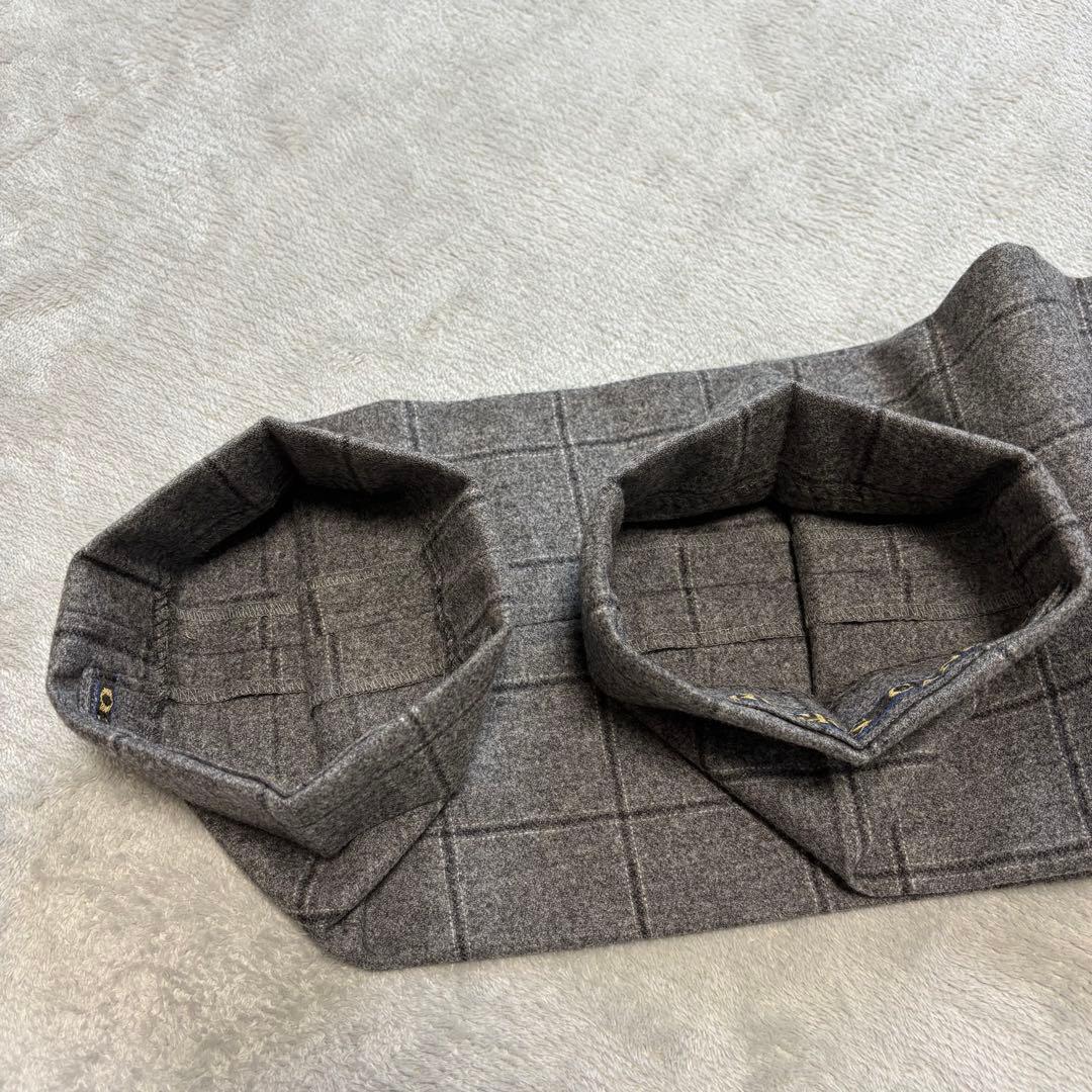 美品✨3ピース CANONICO セットアップスーツ ペンチェック 総裏 2B