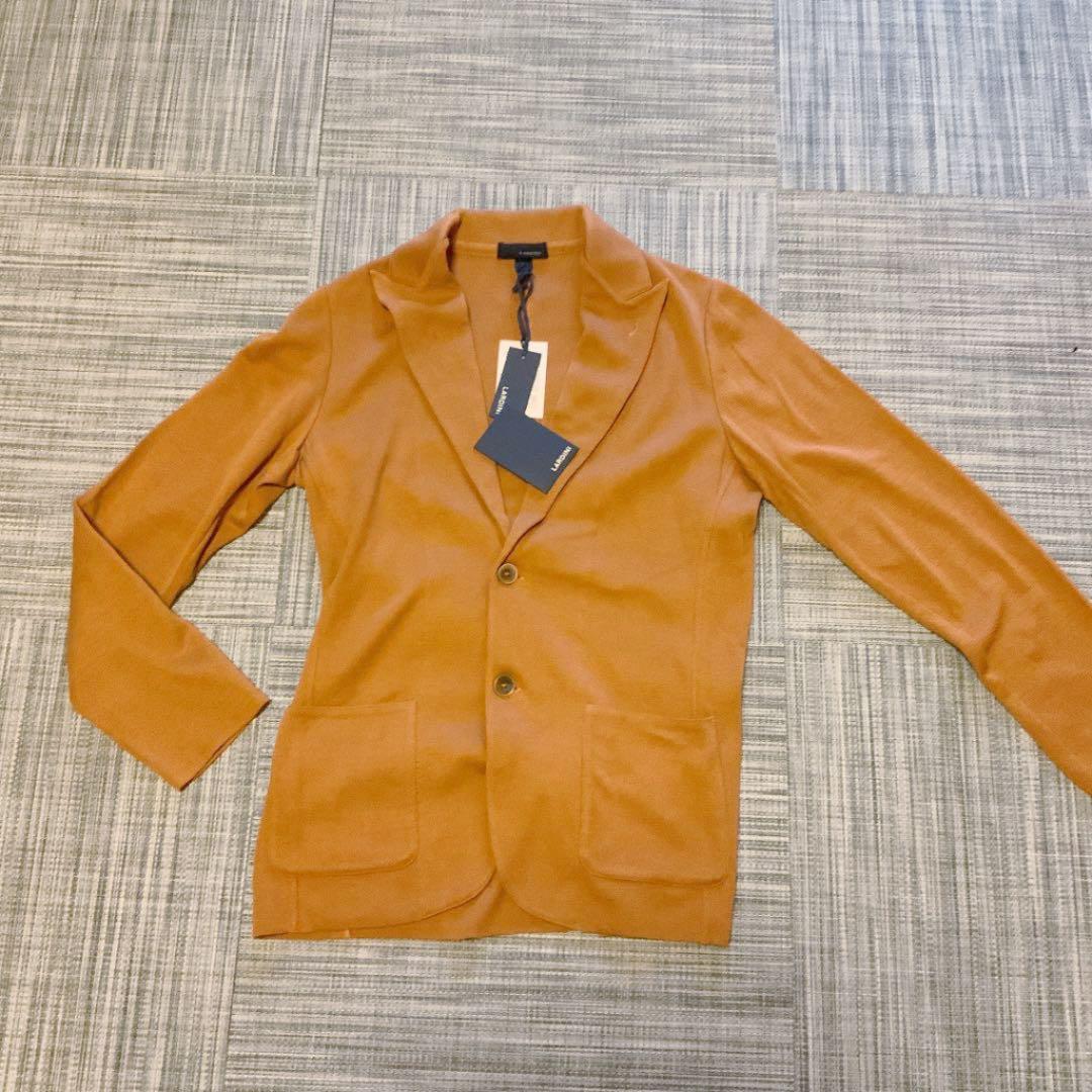 [希少カラーテラコッタ新品]LARDINI ニットジャケット