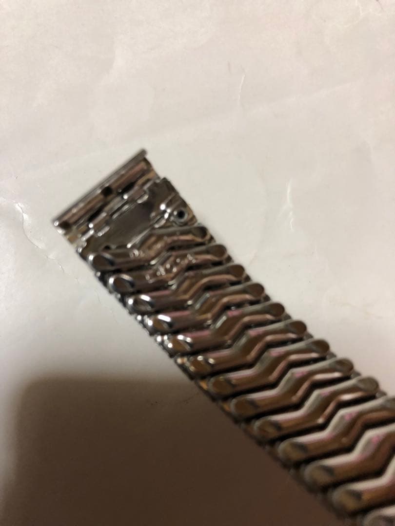 お買得 2本セット 腕時計の伸縮ベルト hamilton ベンチュラ等に 銀色