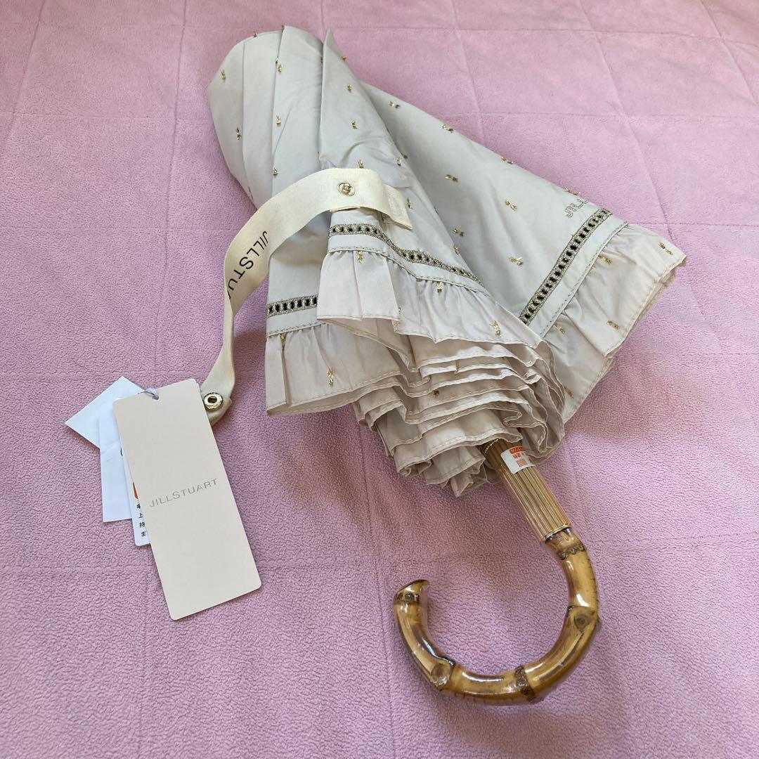新品JILL STUART 折りたたみ日傘一級遮光　晴雨兼用ジルスチュアート