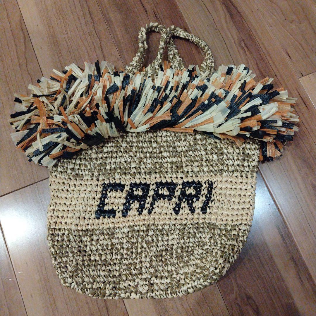 PUCCI ラフィア素材 かごバッグ