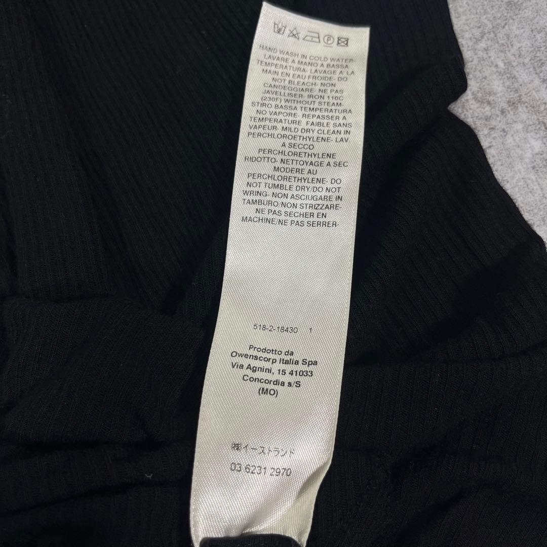 22ss Rick Owens リブタンクトップ　黒【S】レーヨン　シルク