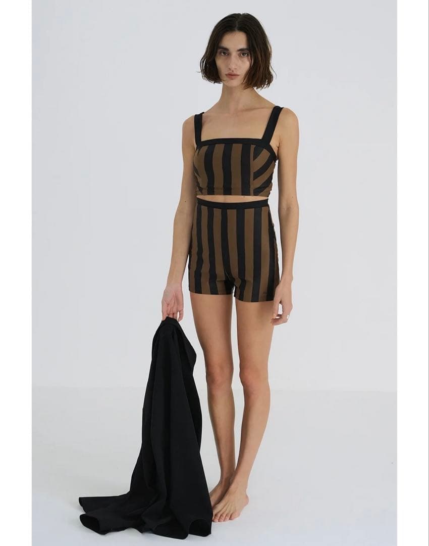 【新品未使用タグ付き】CLANE STRIPE SWIMWEAR