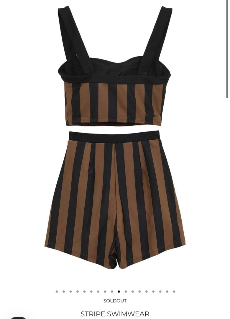 【新品未使用タグ付き】CLANE STRIPE SWIMWEAR