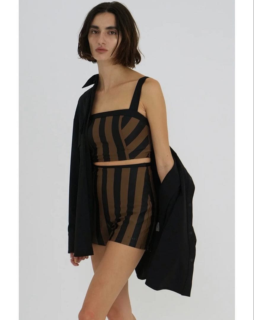 【新品未使用タグ付き】CLANE STRIPE SWIMWEAR