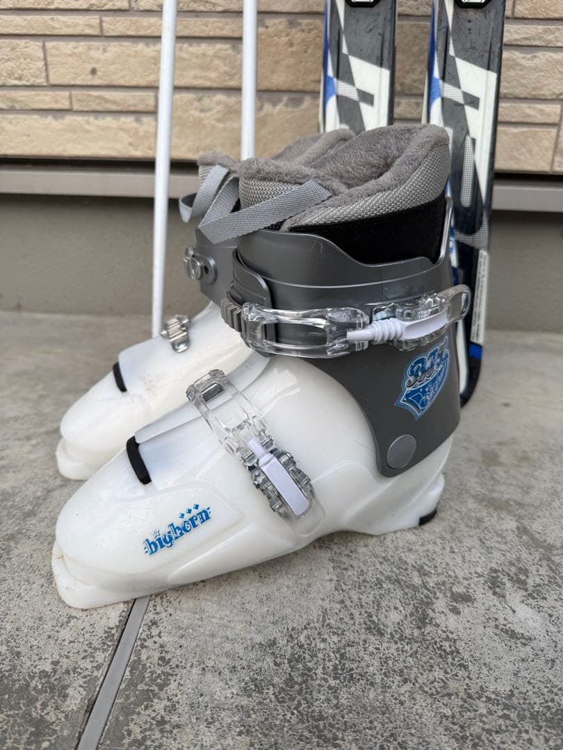 ELANジュニアカービングスキー板140cmストック100cmブーツ25cm3点