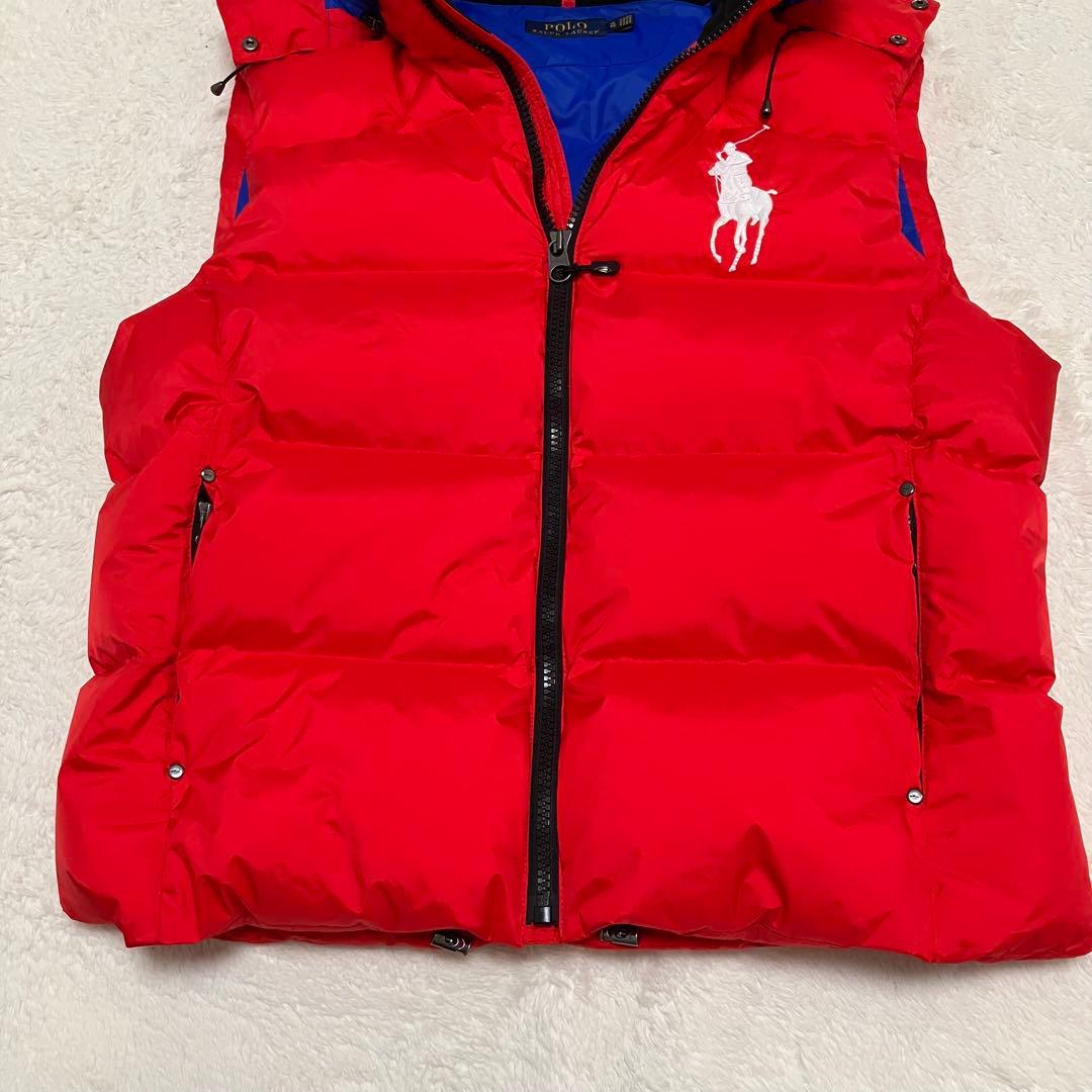 ⭐︎極美品⭐︎人気⭐︎ポロラルフローレン 刺繍ロゴ ビッグポニー ダウンベスト2way