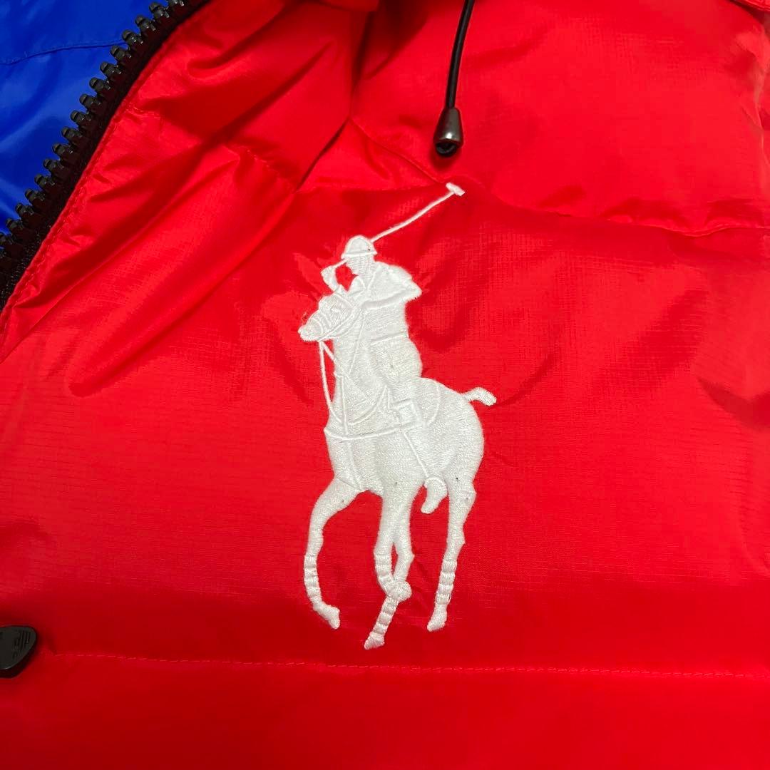 ⭐︎極美品⭐︎人気⭐︎ポロラルフローレン 刺繍ロゴ ビッグポニー ダウンベスト2way