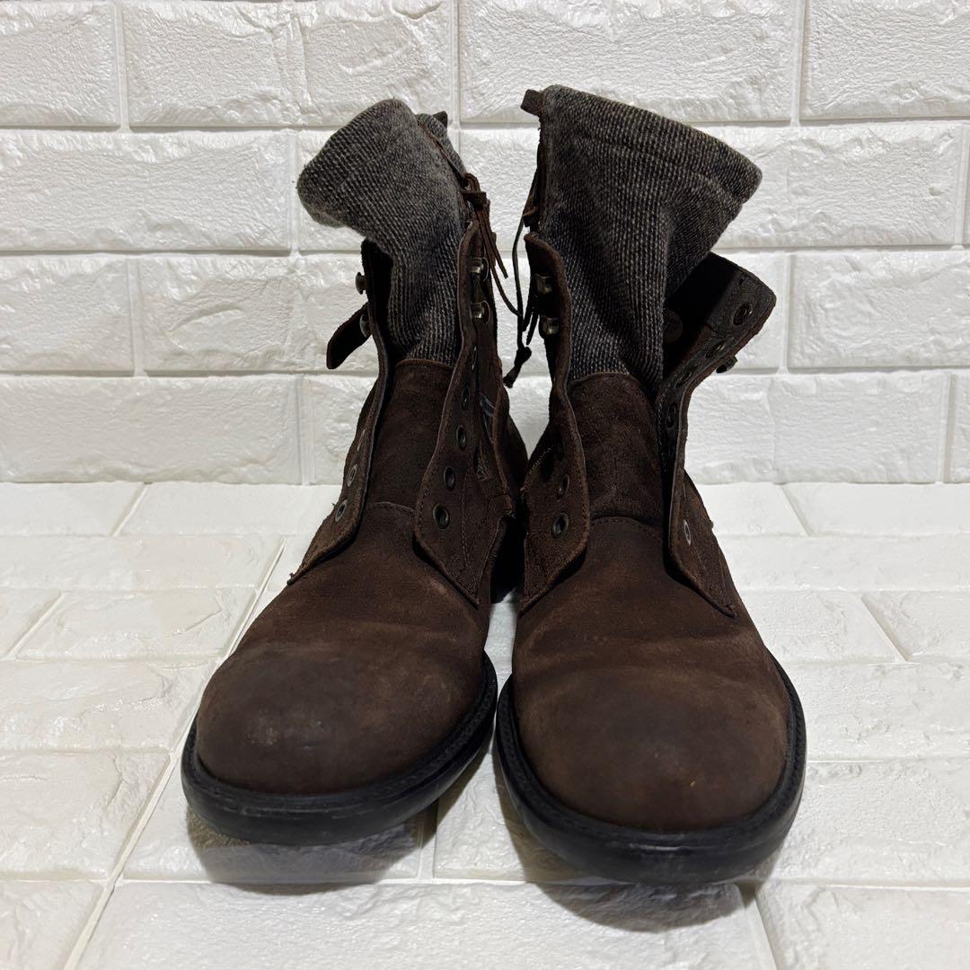 アルフレッドバニスター レースレイヤードワークブーツ 40 y2k スウェード