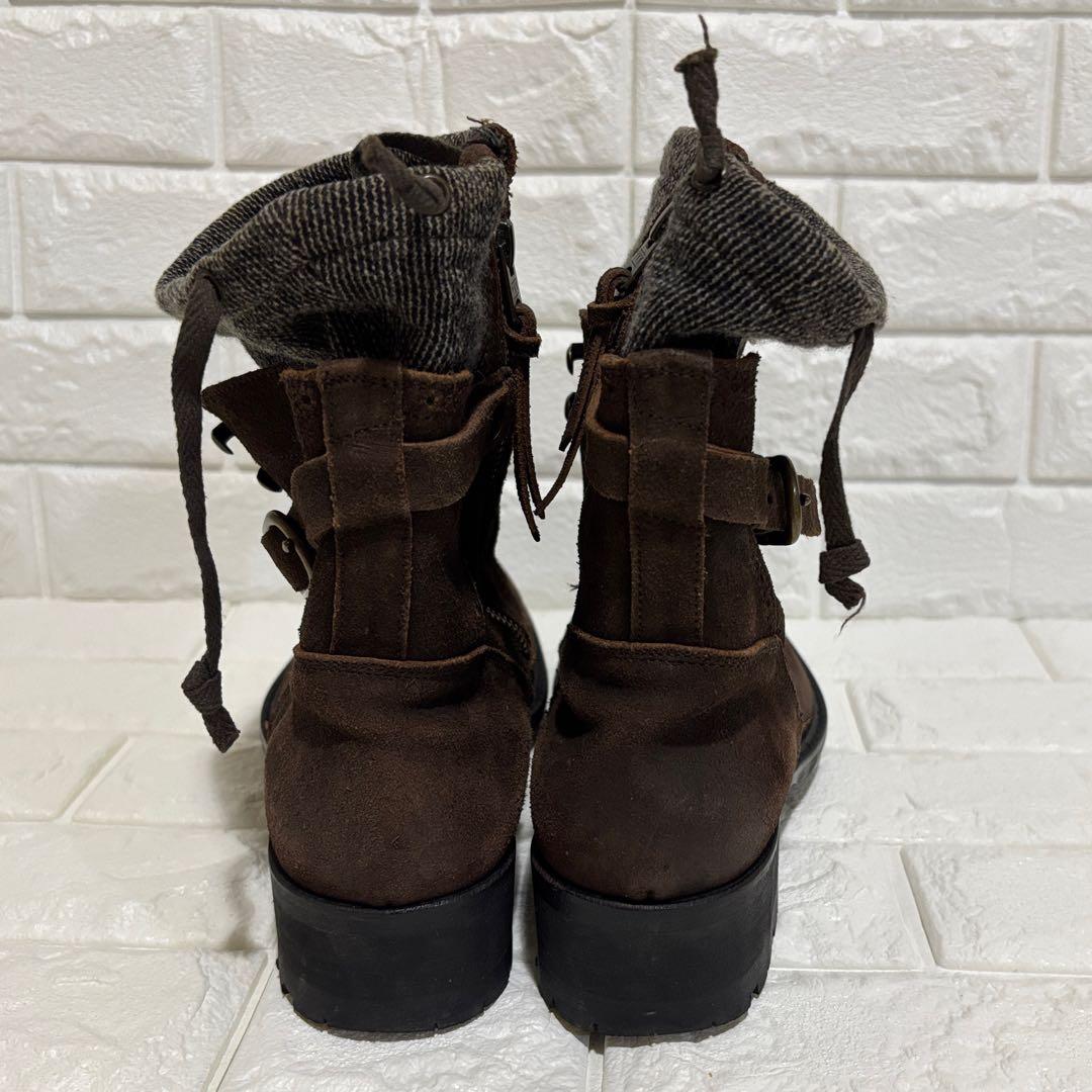 アルフレッドバニスター レースレイヤードワークブーツ 40 y2k スウェード