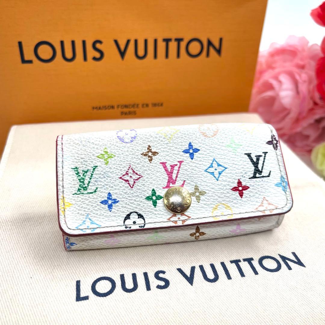 <良品>ルイヴィトン 　モノグラム　マルチカラー　キーケース　　4連 　861