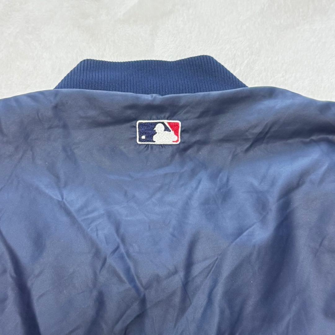 90s MLB AtlantaBraves ブレーブス 光沢サテン スタジャン
