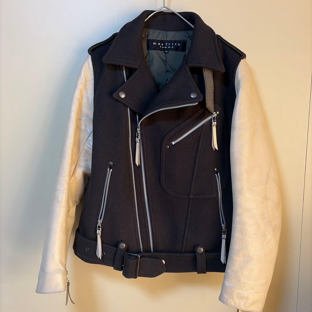 k*o様 max fritz ライダースジャケット レディース　マックスフリッツ