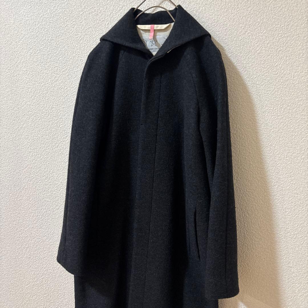 専用です　ツモリチサト　ウール100% ロングコート　セーラー　チャコール