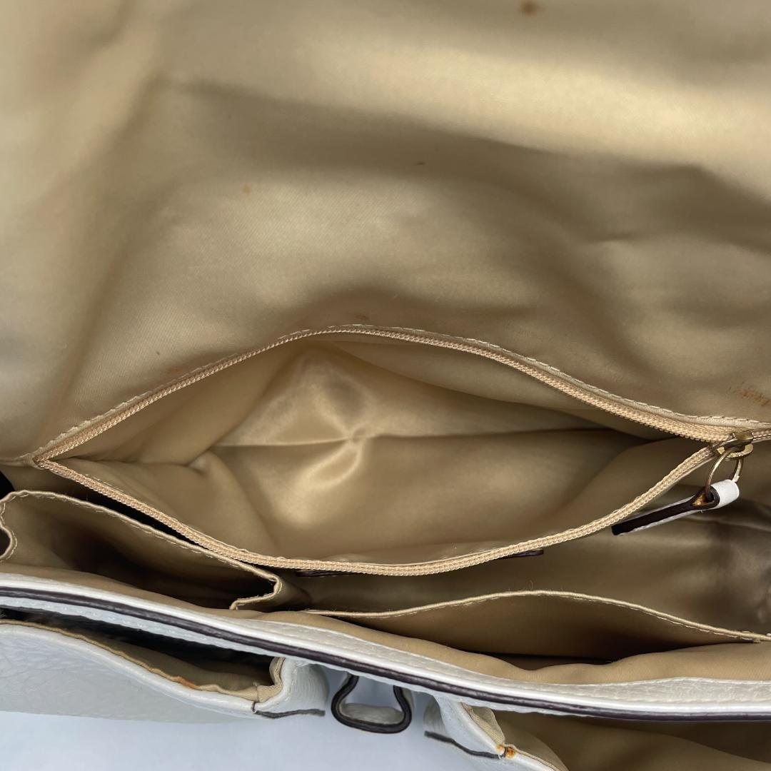 良品 COACH ショルダーバッグ レザー ホワイト ソーホー