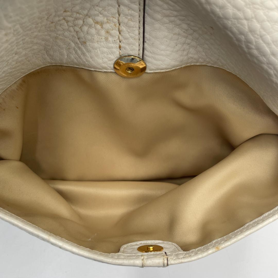 良品 COACH ショルダーバッグ レザー ホワイト ソーホー