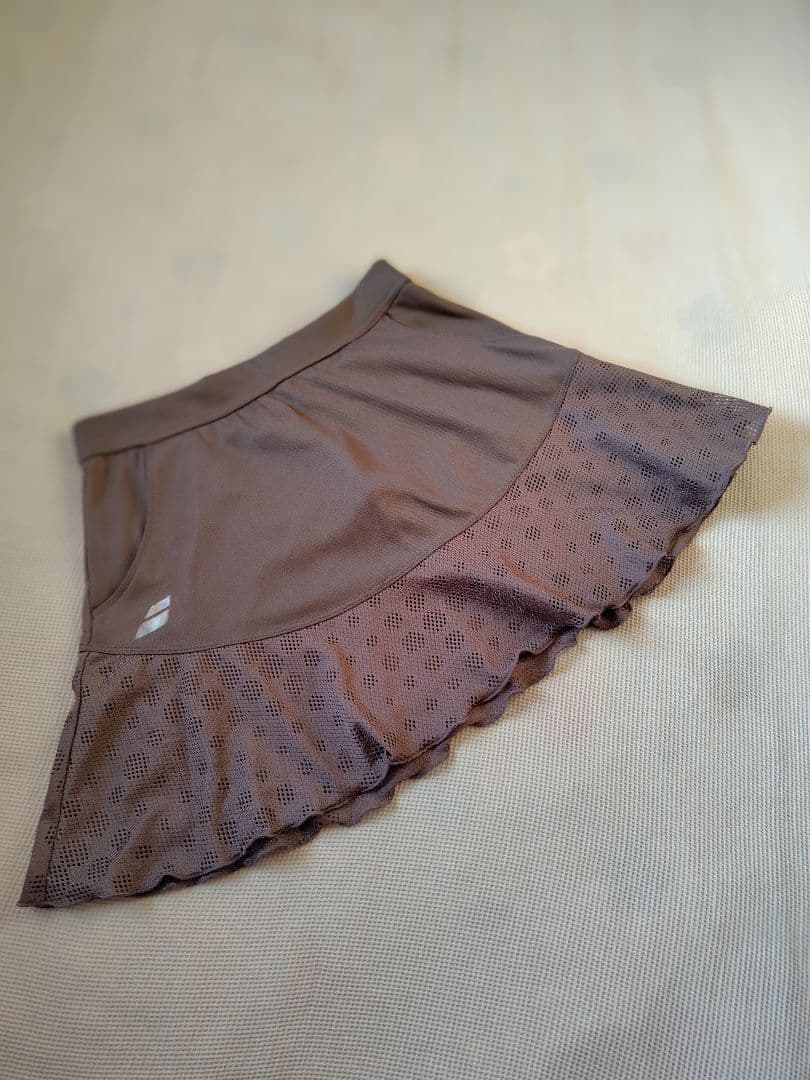 バボラ　テニスウェア　セットアップ　 ホワイト・ブラウン