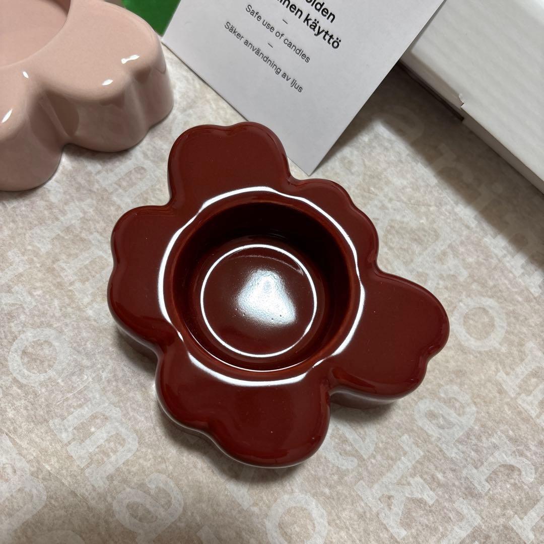 新品　マリメッコ　ウニッコ　ティーライトホルダー