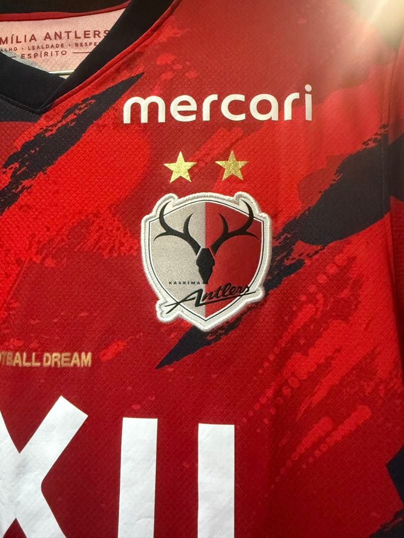 鹿島アントラーズ サッカー レプリカ ユニフォーム 12番 2025 XL