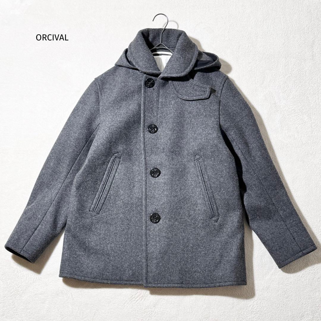 オーシバル オーチバル　メルトンシングルフードコート　ジャケット　ピーコート　３