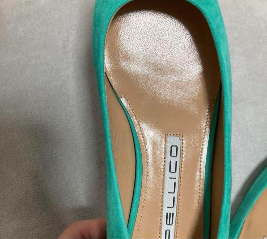 ※本日限り新品未使用♡PELLICO エメラルドグリーン フラットシューズ