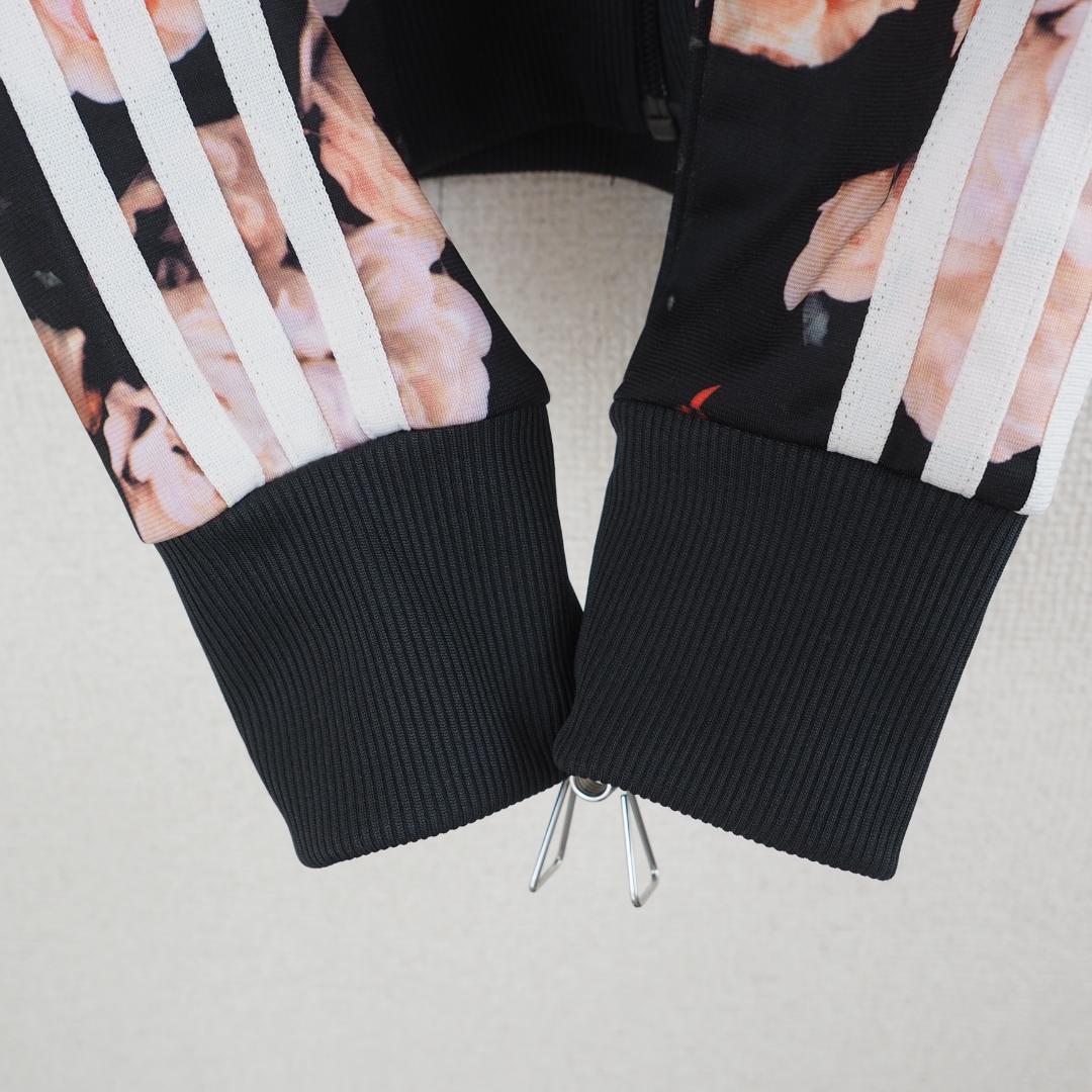 ★美品★adidas 花柄ジャージ XL　トラックジャケット　ファイヤーバード