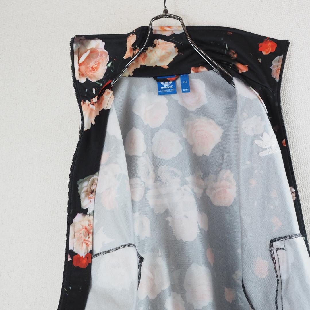 ★美品★adidas 花柄ジャージ XL　トラックジャケット　ファイヤーバード